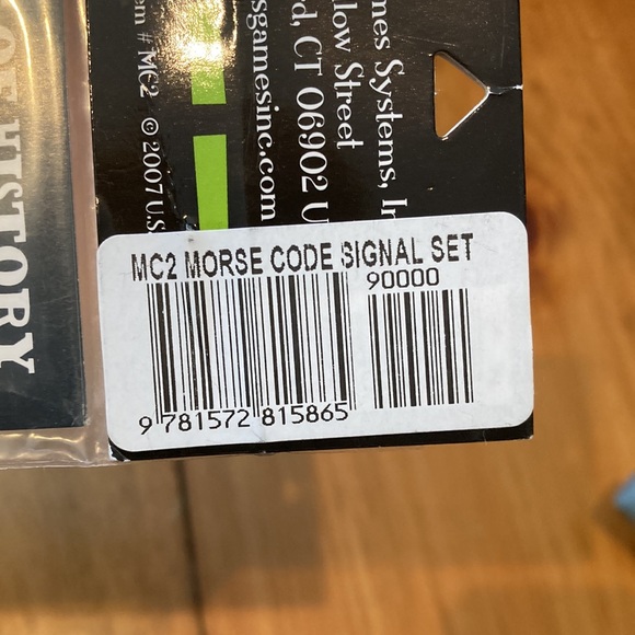 New! MORSE CODE Signal Set - Picture 3 of 3